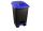 Planet Selective Abfallsammelbehälter, Kunststoff, Pedal, schwarz/blau, 100L