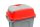Planet Hippo waste collection bin lid, plastic, red, 50L