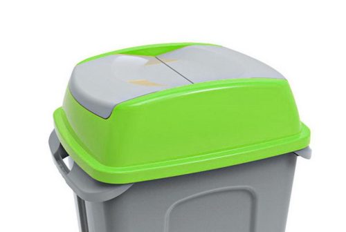 Planet Hippo waste collection bin LID, plastic, green, 50L