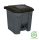 Planet Selective Abfallbehälter, Kunststoff, Pedal, anthrazit/schwarz, 30L