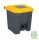 Planet Selective Abfallbehälter, Kunststoff, Pedal, anthrazit/gelb, 30L