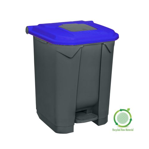 Planet Selective Abfallbehälter, Kunststoff, Pedal, anthrazit, blau, 50L