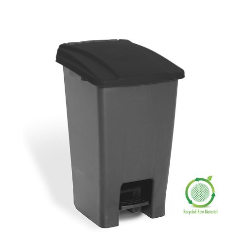 Planet Selective Abfallbehälter, Kunststoff, Pedal, anthrazit/schwarz, 70L