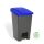 Planet Selective Abfallbehälter, Kunststoff, Pedal, anthrazit/blau, 70L