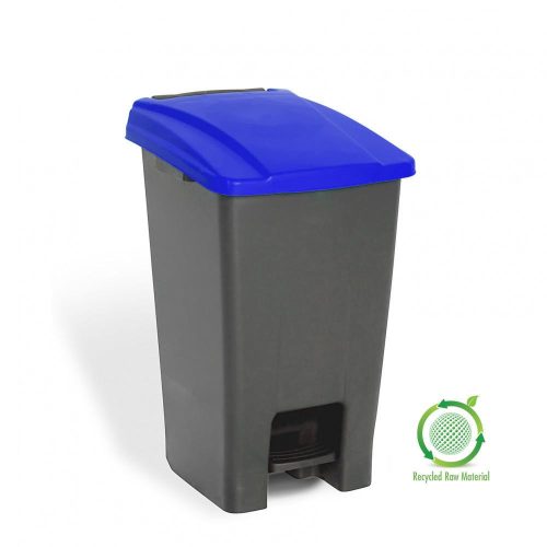 Planet Selective Abfallbehälter, Kunststoff, Pedal, anthrazit/blau, 70L