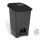 Planet Selective Abfallsammelbehälter, Kunststoff, Pedal, schwarz/schwarz, 100L