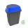 Planet Hippo Tipper Selective waste collection bin, plastic, anthracite/blue, 25L