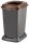 Planet Selective Abfallsammelbehälter, Kunststoff, offener Deckel, braun, 50L