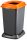 Planet Selective Abfallsammelbehälter, Kunststoff, offener Deckel, orange, 50L
