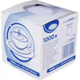   Glasuntersetzer 1 Lage Weiß Durchmesser 9 cm 1000Stk./Packung