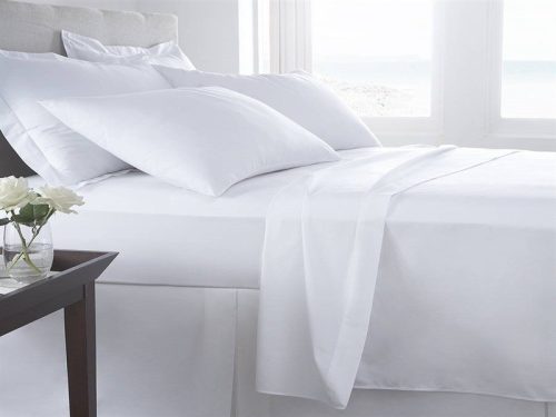 Laken 160 x 280 Hotel Plain Mischfaser 50 % Baumwolle – 50 % Polyester 160 g/m2