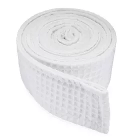 BADEMANTELGÜRTEL WEISS WAFFELMUSTER  (165cm)