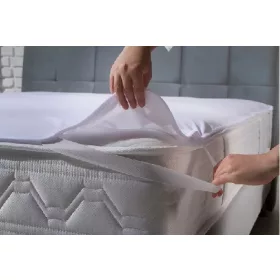   MATRATZENSCHONER WASSERDICHT Eckgummi - MIKROFASER  90x200 cm