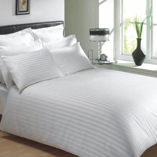 Bettbezug / 1 cm gestreift Hotel 140x200 cm 50% Baumwolle 50% Polyester