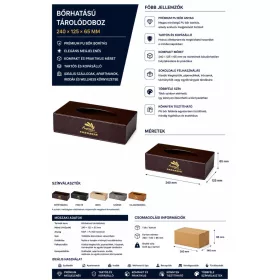 HOBBB Snøde Kosmetiktuchbox in Lederoptik