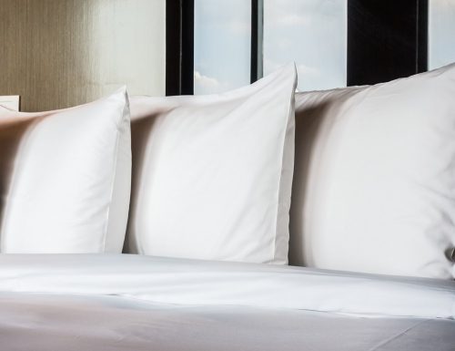KISSENBEZUG / SIMA Kleines Kissen 40X50cm Hotel 50% Baumwolle - 50% Polyester 135g /