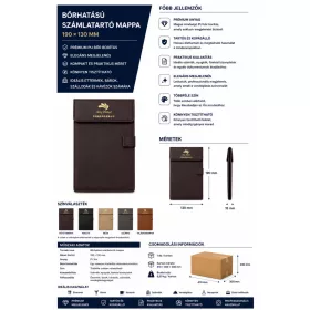 HOBBB Bregninge Mappe / Notizblockhalter in Lederoptik