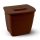 Planet Koala trash can with lid 6L (Hanging Bucket) brown color
