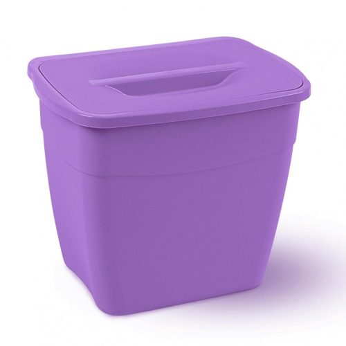Planet Koala Mülleimer mit Deckel 6L (Hängeeimer) lila