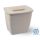 Planet Koala Mülleimer mit Deckel 6L (Hängeeimer) Nerz (Milchkaffee) Farbe
