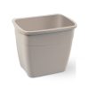 Planet Koala Mülleimer mit Deckel 6L (Hängeeimer) Nerz (Milchkaffee) Farbe