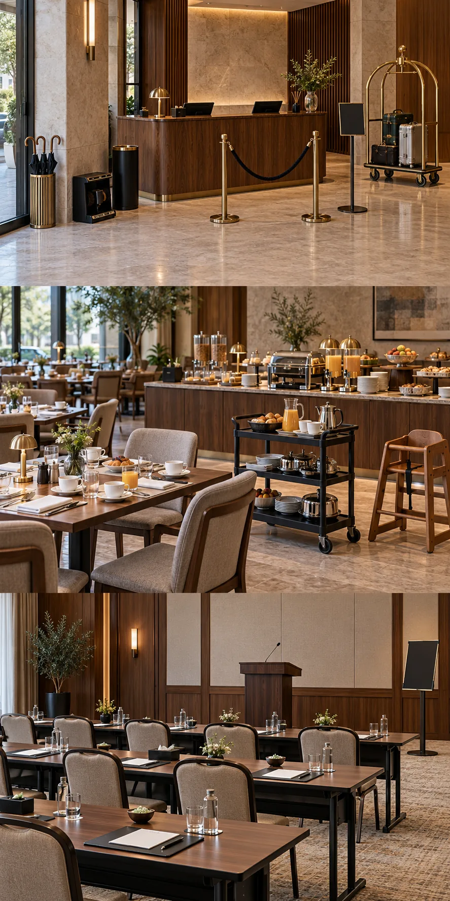 Restaurant und Frühstücksraum – illustrative Darstellung